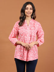 Printed Cotton Blend Kurta