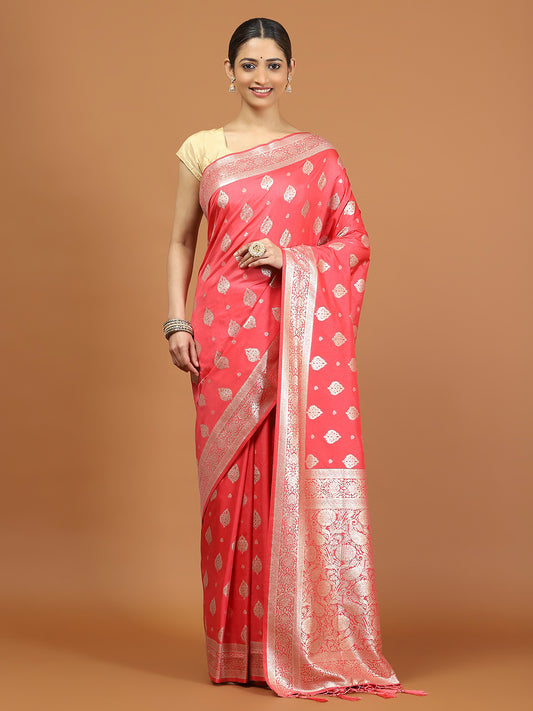 Zari Border Woven Art Silk Saree