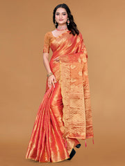 Zari Jaal Cotton Woven Saree