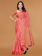 Zari Jaal Cotton Woven Saree