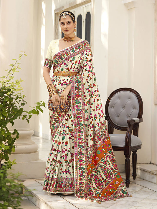 Digital Floral Print Crepe Saree