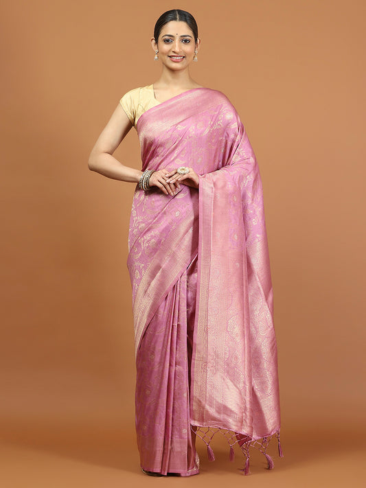 Zari Border Woven Art Silk Saree