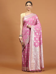 Zari Border Woven Art Silk Saree