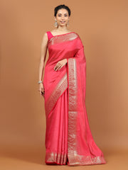 Zari Jaal Woven Art Silk Saree