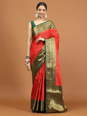 Zari Border Woven Art Silk Saree