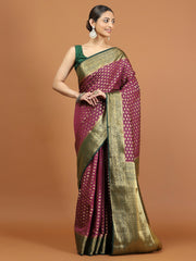 Zari Border Woven Art Silk Saree