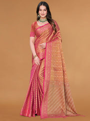 Zari Jaal Cotton Woven Saree