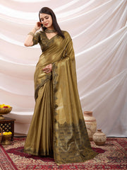 Gota Art Silk Woven Saree