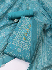 Printed Linen Unstitched Suit With Dupatta