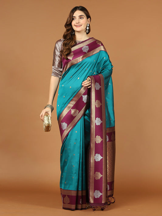 Zari Booti Art Handloom Woven Saree