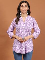 Printed Cotton Blend Kurta