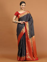 Zari Border Woven Art Silk Saree