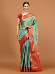 Zari Border Woven Art Silk Saree