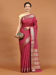 Zari Border Woven Art Silk Saree