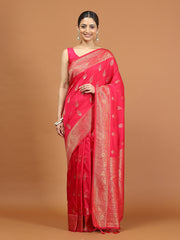 Zari Border Woven Art Silk Saree