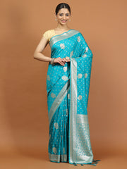 Zari Border Woven Art Silk Saree