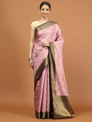 Zari Border Woven Art Silk Saree