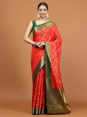 Zari Border Woven Art Silk Saree