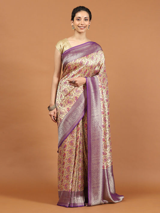 Zari Booti Banarasi Woven Saree