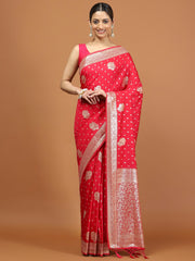 Zari Border Woven Art Silk Saree