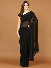 Stone Work Georgette Embroidery Saree