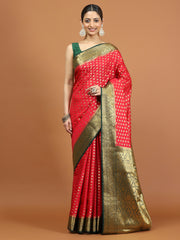 Zari Border Woven Art Silk Saree