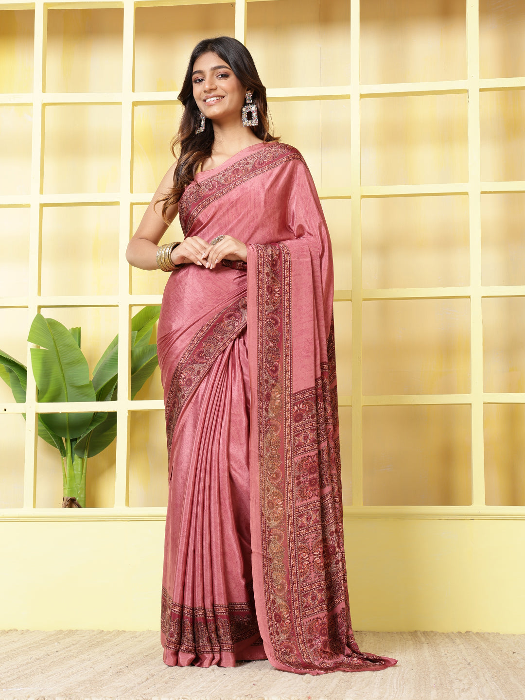 Digital Printed Crepe Saree