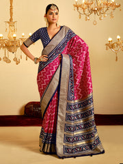 Patola Printed Art Silk Woven Saree