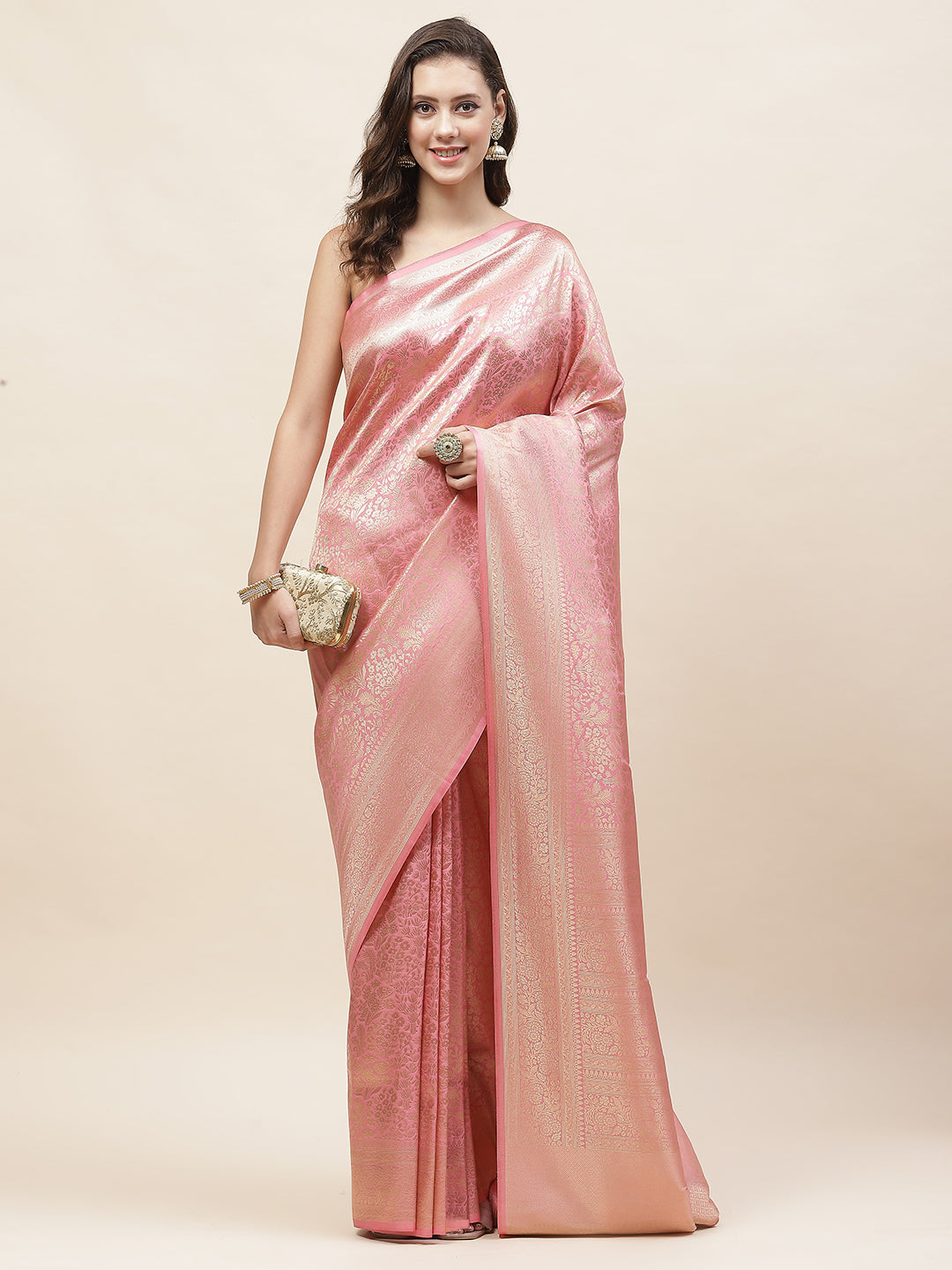 Zari Jaal Woven Banarasi Saree