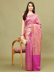 Zari Booti Woven Handloom Saree