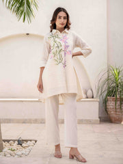 Printed Cotton Kurta With Pants