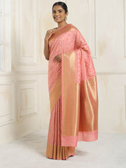 Brocade Zari Jaal Handloom Woven Saree