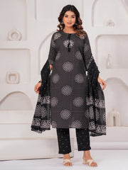 Printed Cotton Blend Kurta With Pant & Dupatta