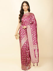 Zari Jaal Woven Handloom Saree