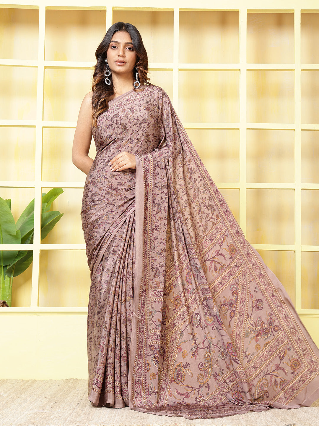 Digital Printed Crepe Saree