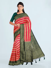 Zari Jaal Woven Art Silk Saree