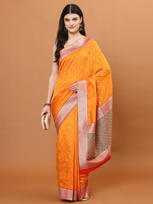 Stone Embroidery Banarasi Saree