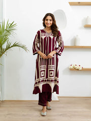 Printed Cotton Kurti With Pants