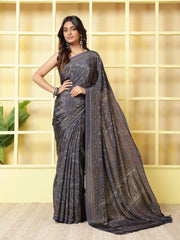 Digital Printed Crepe Saree