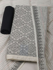 Embroidery Chanderi Unstitched Suit With Dupatta