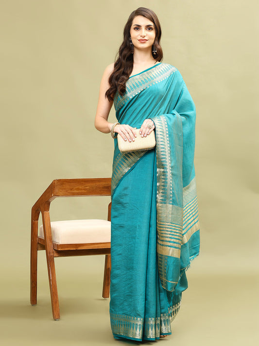 Zari Border Woven Handloom Saree