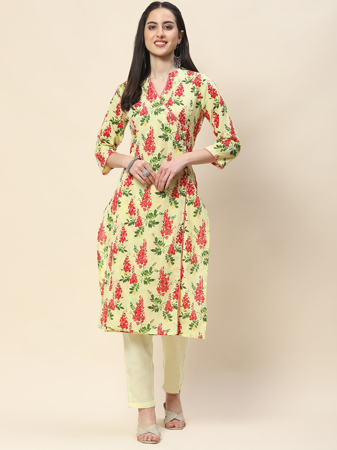 Printed Cotton Kurta Set
