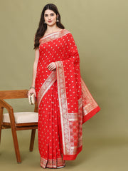 Stone Embroidery Banarasi Saree