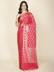 Zari Jaal Woven Cotton Saree