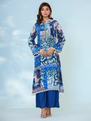 Printed Cotton Blend Kurta With Pant & Dupatta