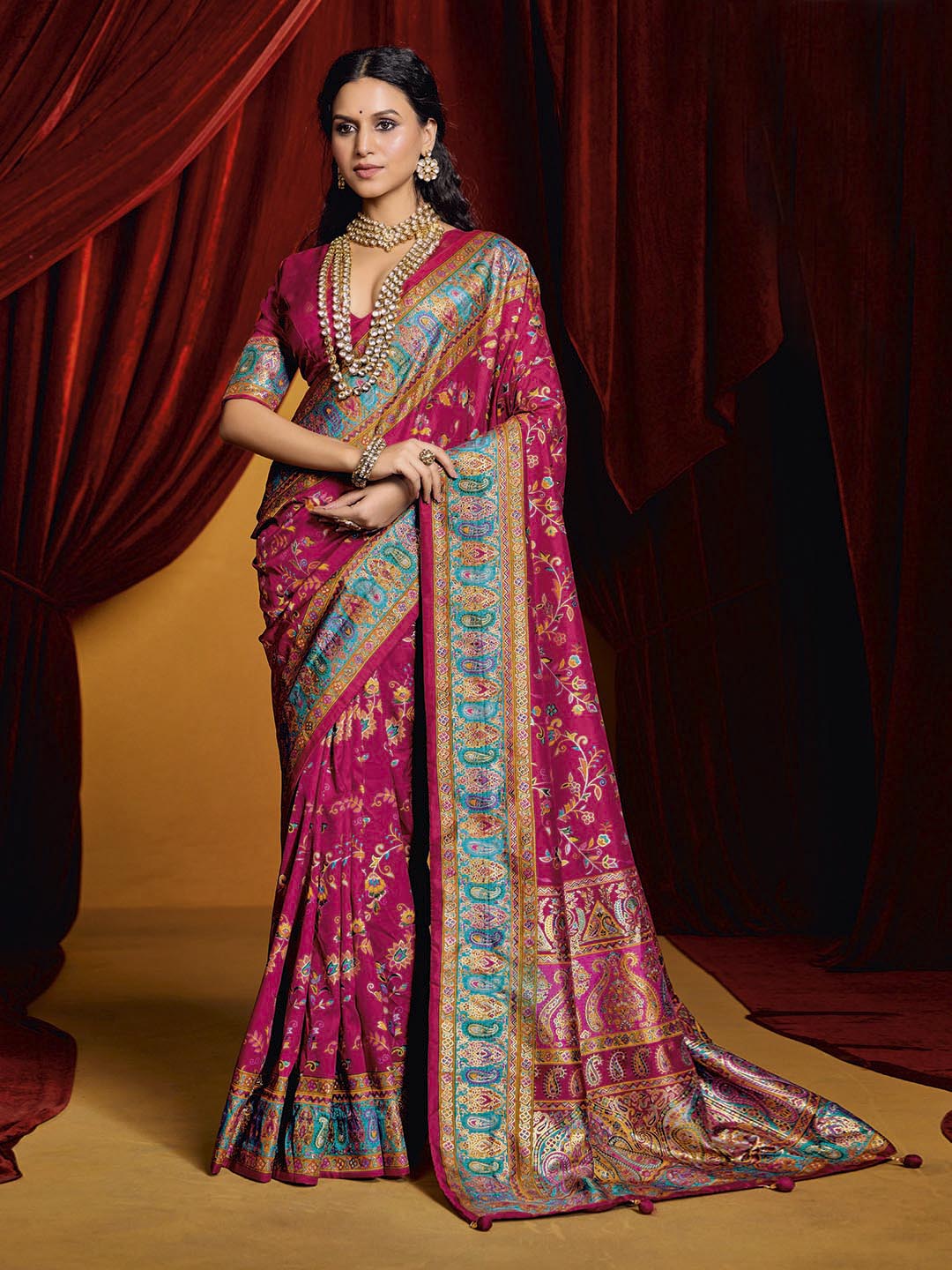 Digital Printed Art Crepe Saree