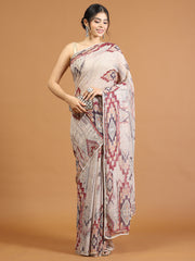 Printed & Stone Work Georgette Saree