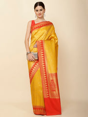 Brocade Zari Jaal Woven Handloom Saree