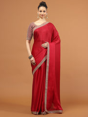 Stone Work Art Chiffon Saree