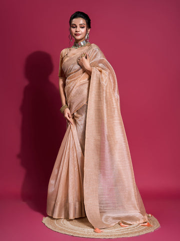 Zari Booti Woven Organza Woven Saree